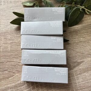 LOT OF 5 r.e.m. beauty On Your Collar Lipstick Tiramisu Twilight Bubbly Drive-In